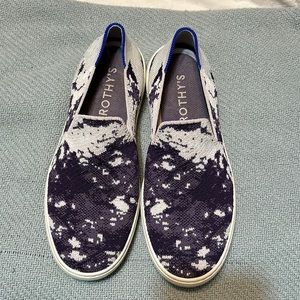 Rothy’s sneakers in purple camo